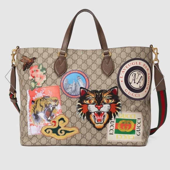Gucci Handbags - Gucci Courier Soft GG Supreme Tote